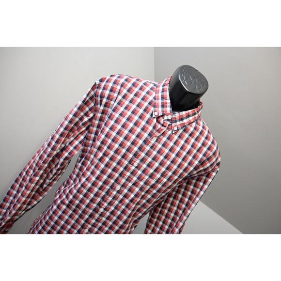 J Crew Flex Wash Dress Shirt Plaid Slim Fit Untuck Button Up Mens Sz 2XL XXL - Picture 4 of 7